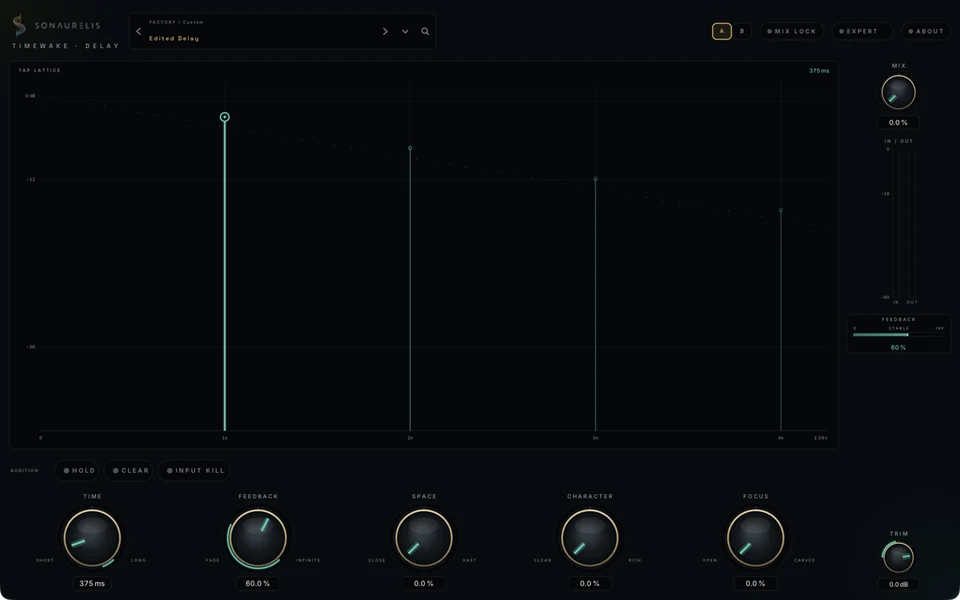 Timewake Delay, interface capture